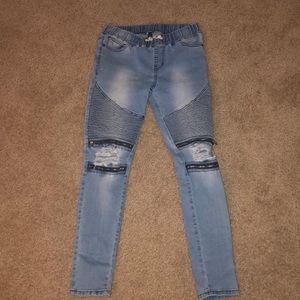 Ripped Light Baggy Jeans